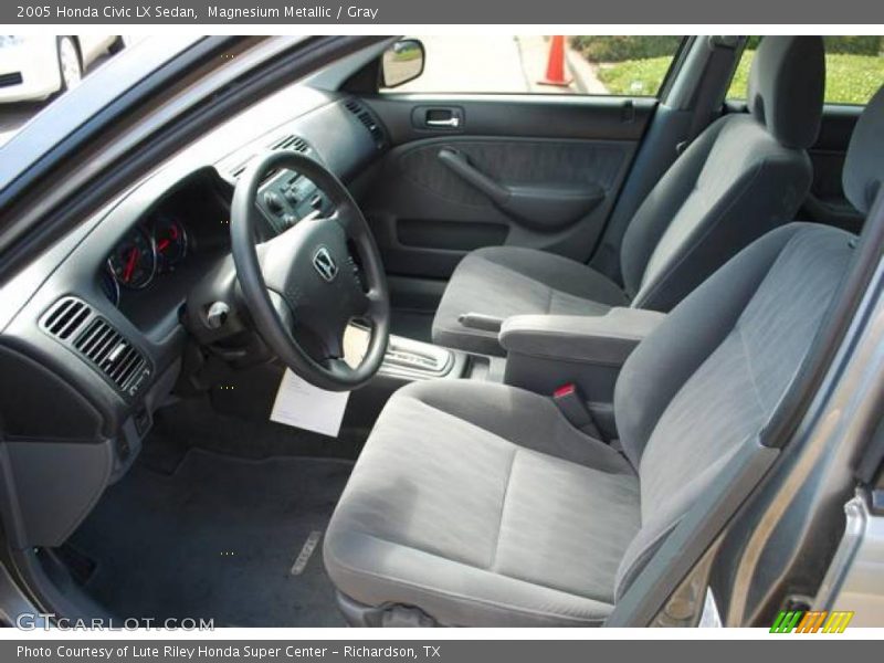 Magnesium Metallic / Gray 2005 Honda Civic LX Sedan