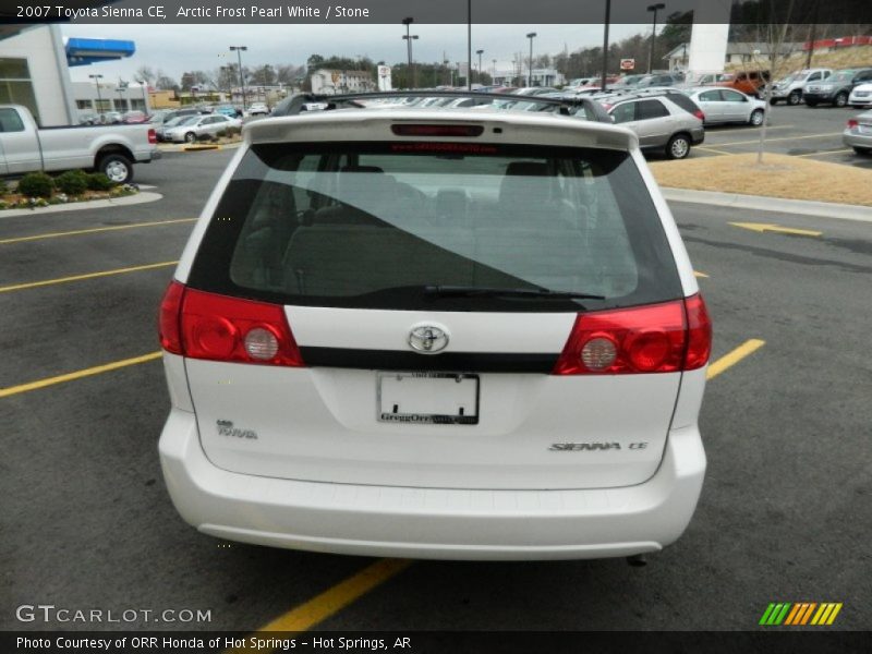 Arctic Frost Pearl White / Stone 2007 Toyota Sienna CE