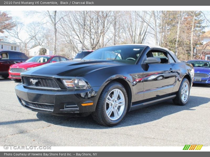 Black / Charcoal Black 2010 Ford Mustang V6 Convertible
