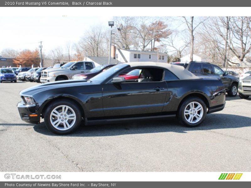 Black / Charcoal Black 2010 Ford Mustang V6 Convertible