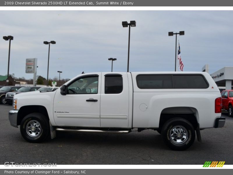 Summit White / Ebony 2009 Chevrolet Silverado 2500HD LT Extended Cab