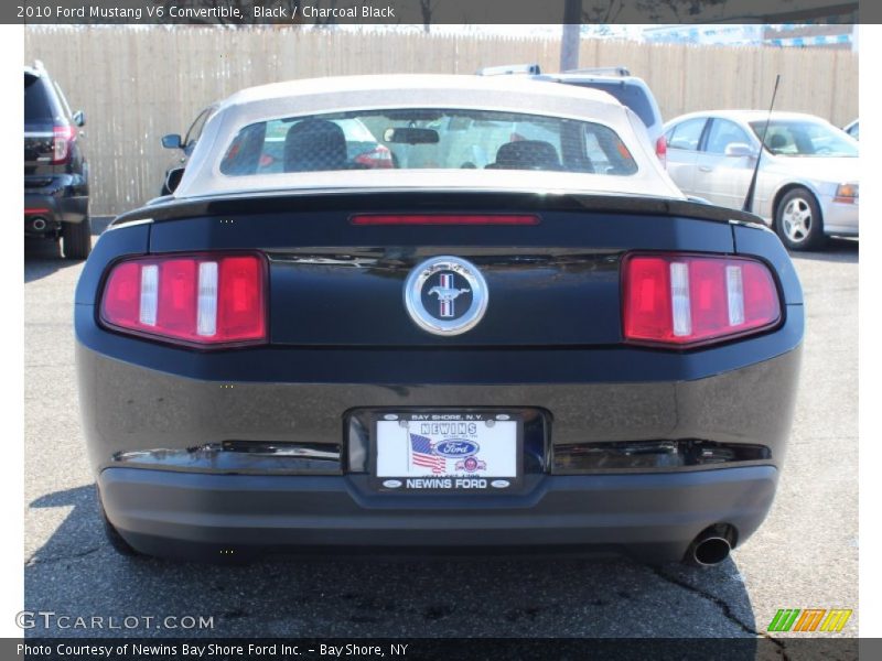 Black / Charcoal Black 2010 Ford Mustang V6 Convertible