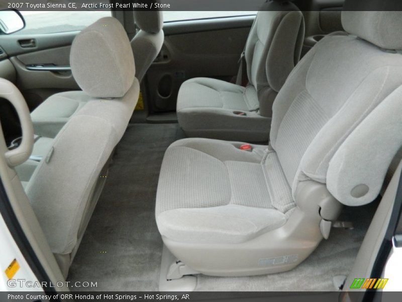 Rear Seat of 2007 Sienna CE