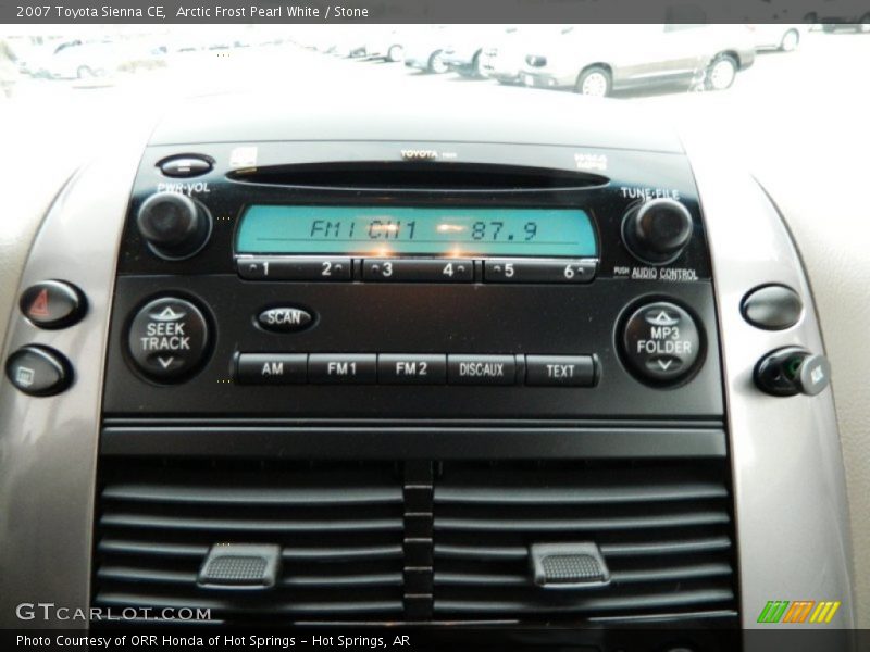 Arctic Frost Pearl White / Stone 2007 Toyota Sienna CE