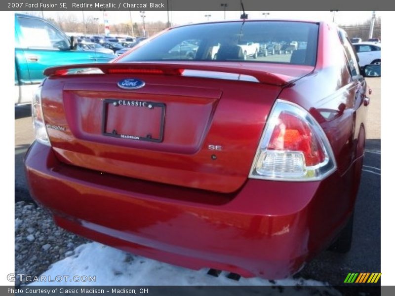 Redfire Metallic / Charcoal Black 2007 Ford Fusion SE