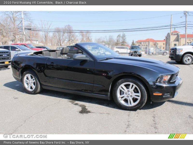 Black / Charcoal Black 2010 Ford Mustang V6 Convertible