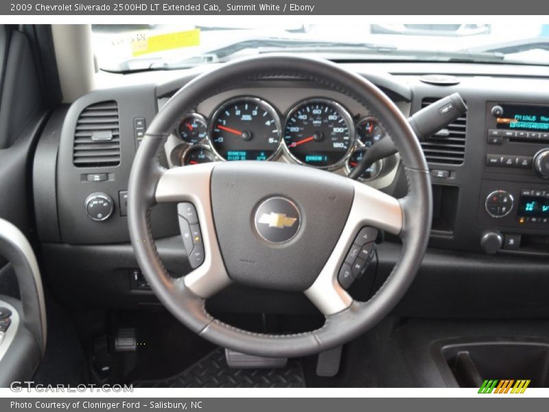 Summit White / Ebony 2009 Chevrolet Silverado 2500HD LT Extended Cab