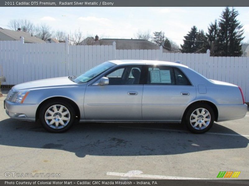 Radiant Silver Metallic / Ebony 2011 Cadillac DTS Premium