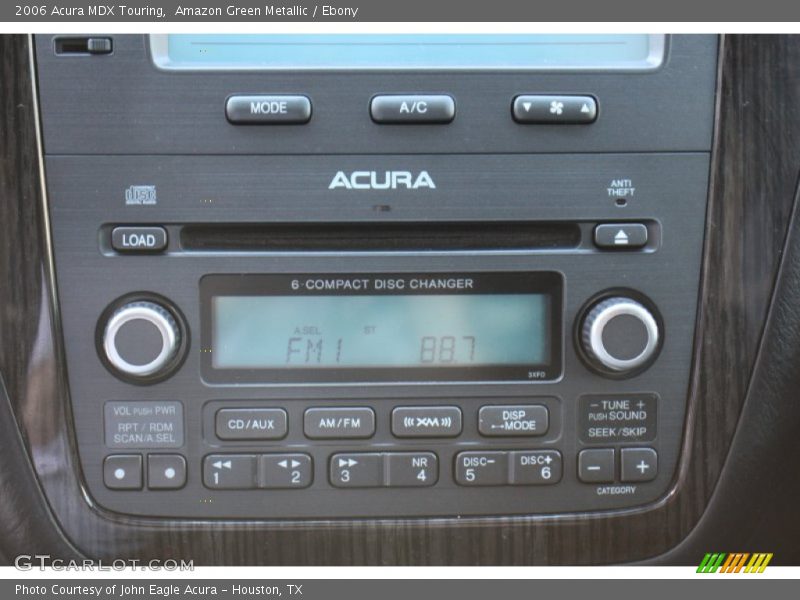 Audio System of 2006 MDX Touring