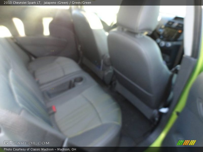 Jalapeno (Green) / Green/Green 2013 Chevrolet Spark LT