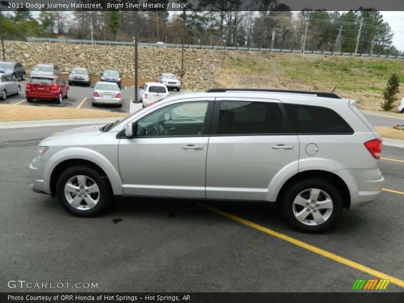 Bright Silver Metallic / Black 2011 Dodge Journey Mainstreet