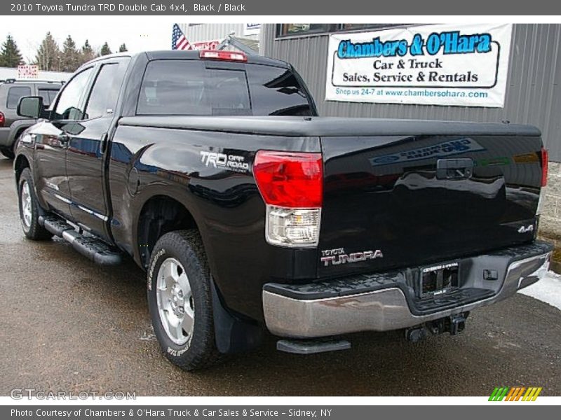 Black / Black 2010 Toyota Tundra TRD Double Cab 4x4
