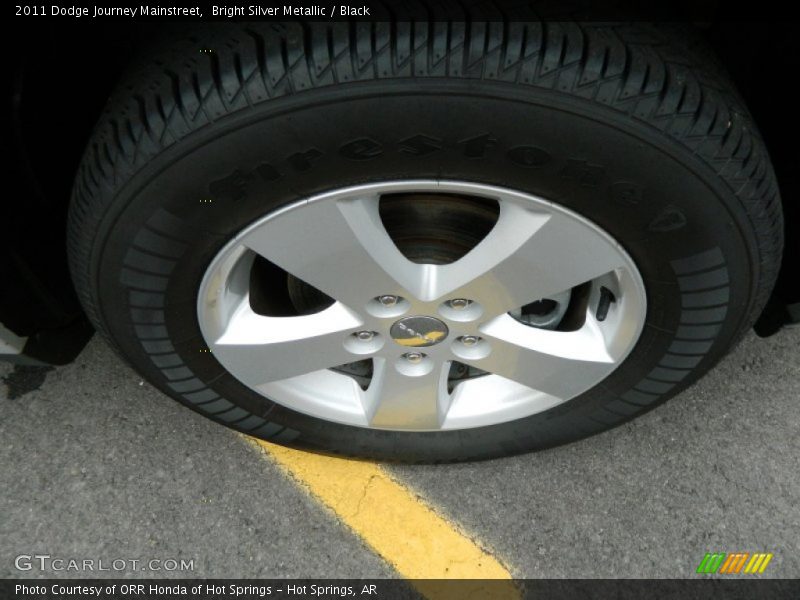 Bright Silver Metallic / Black 2011 Dodge Journey Mainstreet