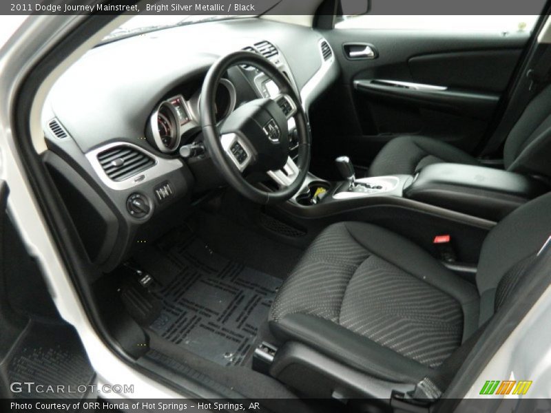 Bright Silver Metallic / Black 2011 Dodge Journey Mainstreet