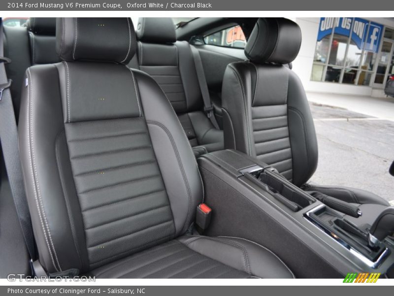 Front Seat of 2014 Mustang V6 Premium Coupe