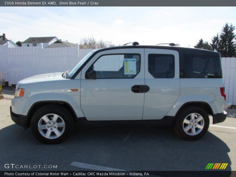 Omni Blue Pearl / Gray 2009 Honda Element EX AWD