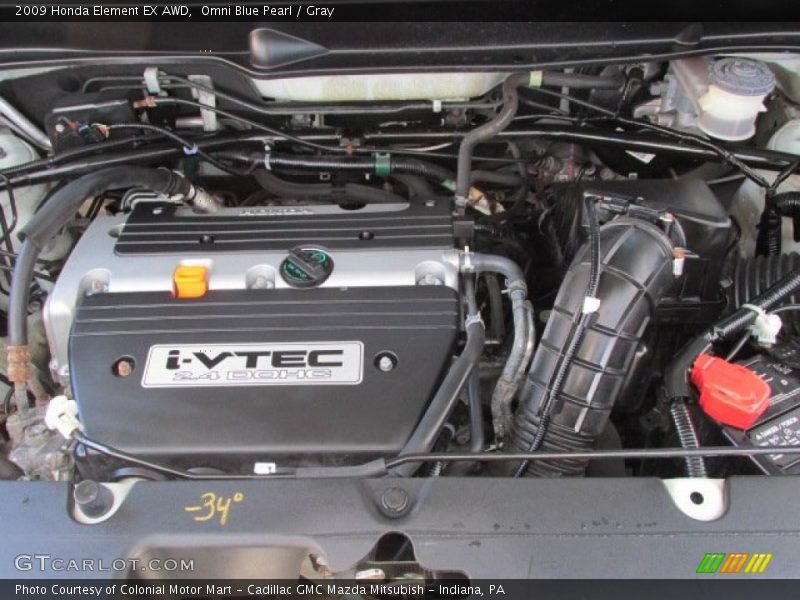  2009 Element EX AWD Engine - 2.4 Liter DOHC 16-Valve i-VTEC 4 Cylinder