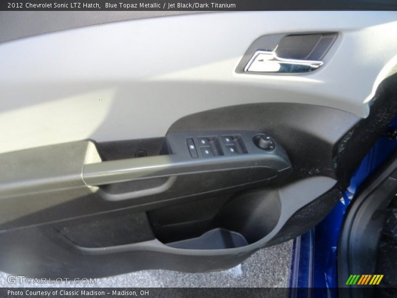 Blue Topaz Metallic / Jet Black/Dark Titanium 2012 Chevrolet Sonic LTZ Hatch
