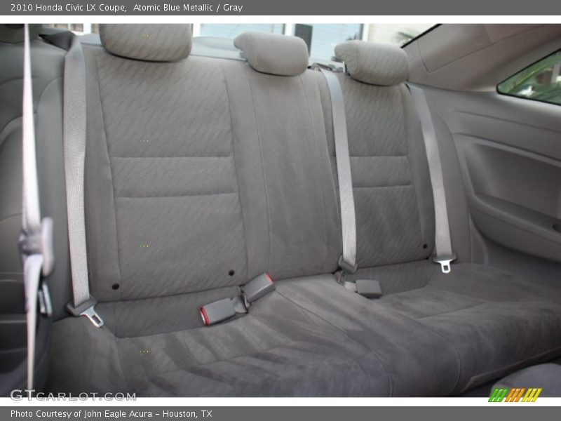 Atomic Blue Metallic / Gray 2010 Honda Civic LX Coupe