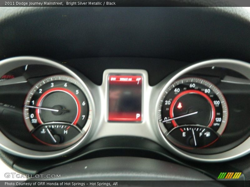 Bright Silver Metallic / Black 2011 Dodge Journey Mainstreet