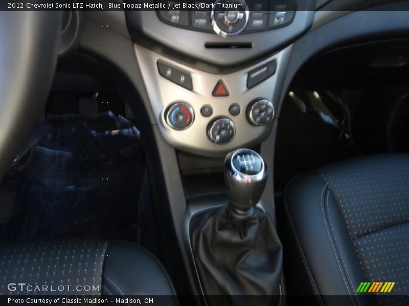 Blue Topaz Metallic / Jet Black/Dark Titanium 2012 Chevrolet Sonic LTZ Hatch