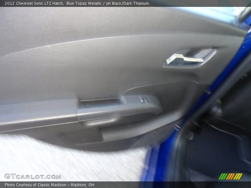 Blue Topaz Metallic / Jet Black/Dark Titanium 2012 Chevrolet Sonic LTZ Hatch