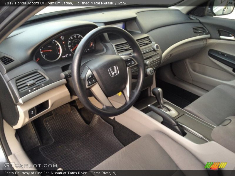 Ivory Interior - 2012 Accord LX Premium Sedan 