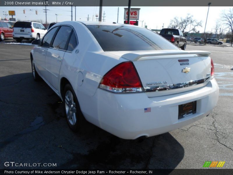 White / Gray 2008 Chevrolet Impala LT