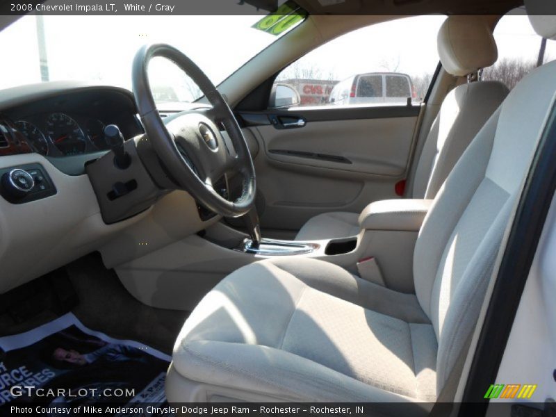 White / Gray 2008 Chevrolet Impala LT