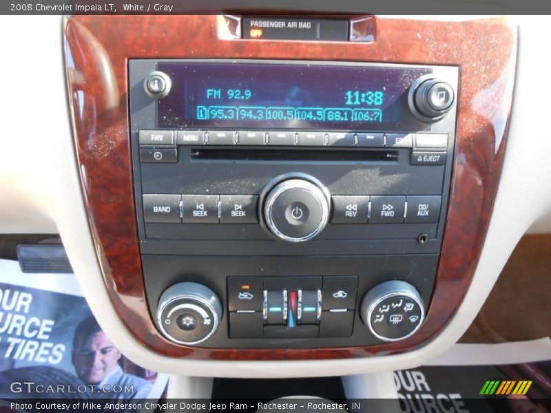 White / Gray 2008 Chevrolet Impala LT