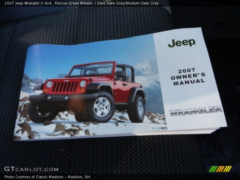 Rescue Green Metallic / Dark Slate Gray/Medium Slate Gray 2007 Jeep Wrangler X 4x4