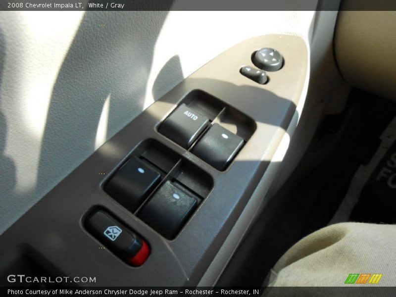 White / Gray 2008 Chevrolet Impala LT