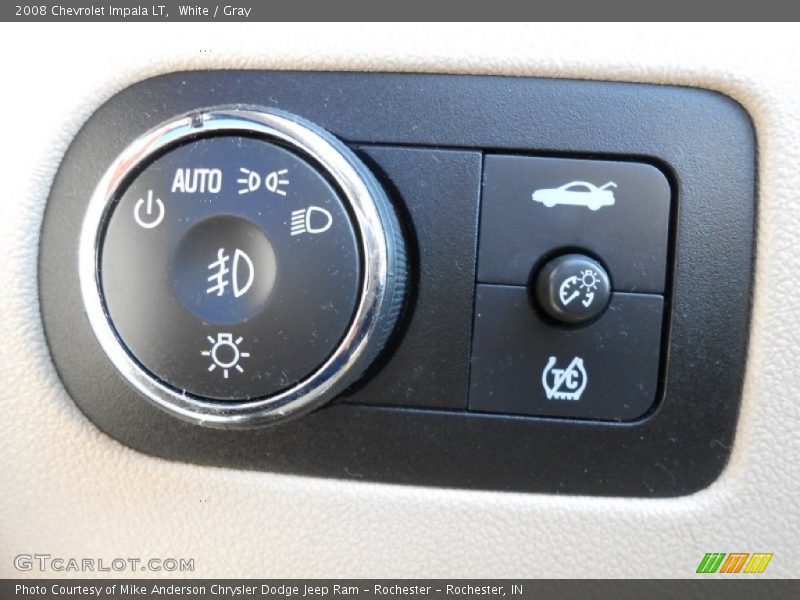 White / Gray 2008 Chevrolet Impala LT