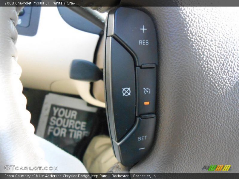 White / Gray 2008 Chevrolet Impala LT