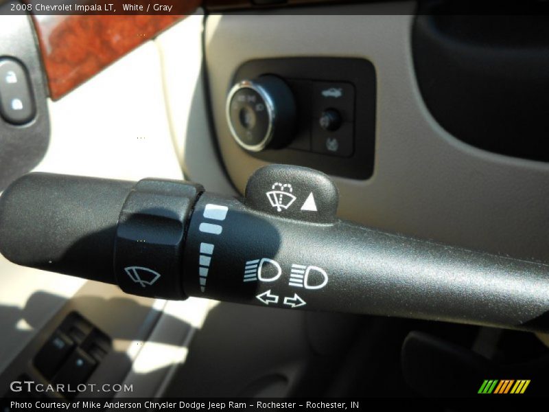 White / Gray 2008 Chevrolet Impala LT
