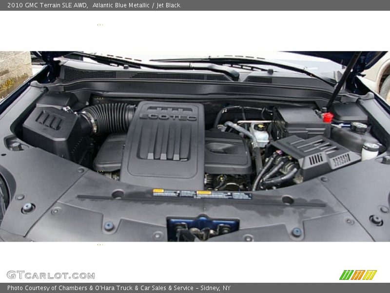Atlantic Blue Metallic / Jet Black 2010 GMC Terrain SLE AWD