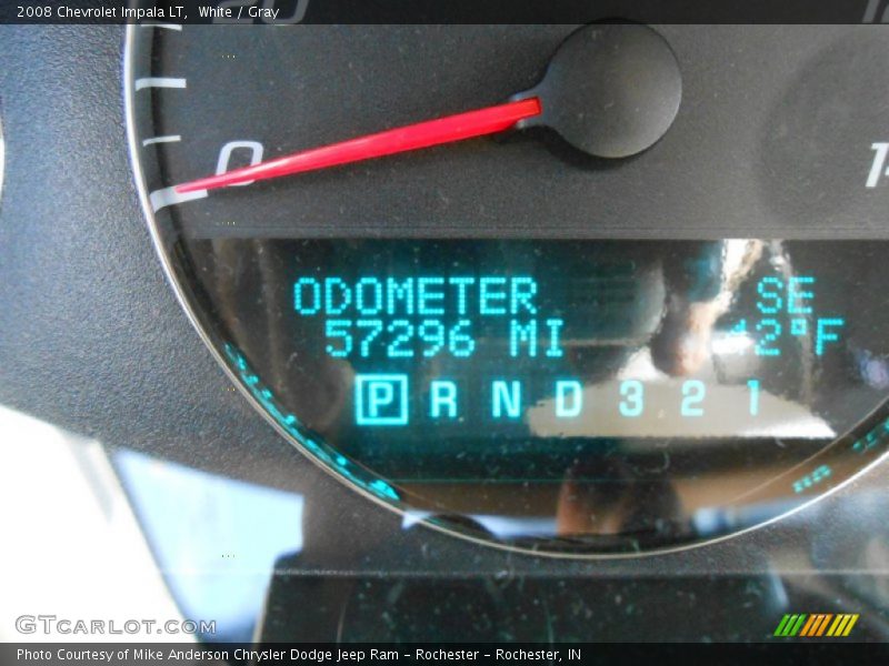 White / Gray 2008 Chevrolet Impala LT