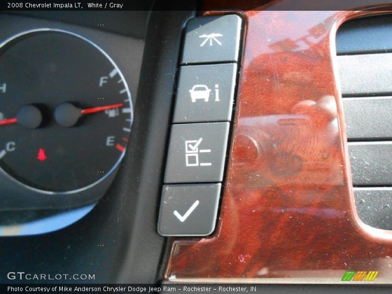 White / Gray 2008 Chevrolet Impala LT