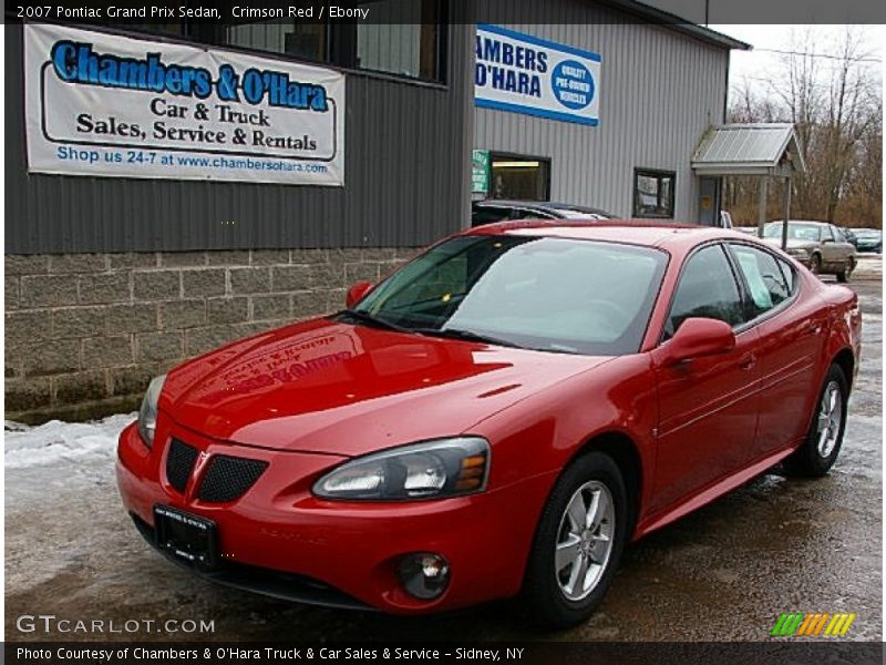 Crimson Red / Ebony 2007 Pontiac Grand Prix Sedan