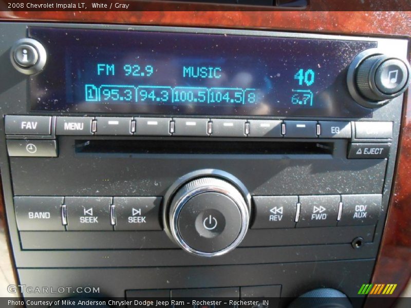 White / Gray 2008 Chevrolet Impala LT