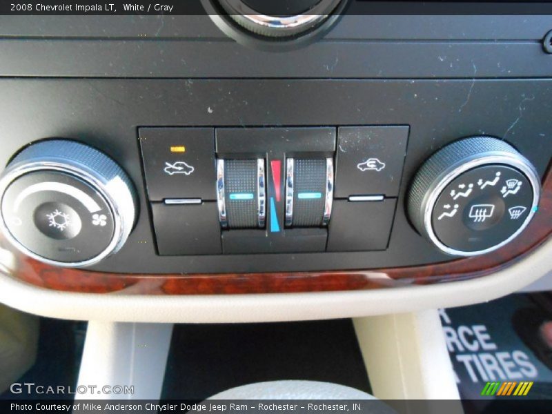White / Gray 2008 Chevrolet Impala LT