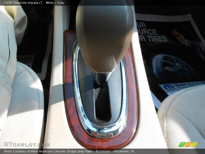 White / Gray 2008 Chevrolet Impala LT