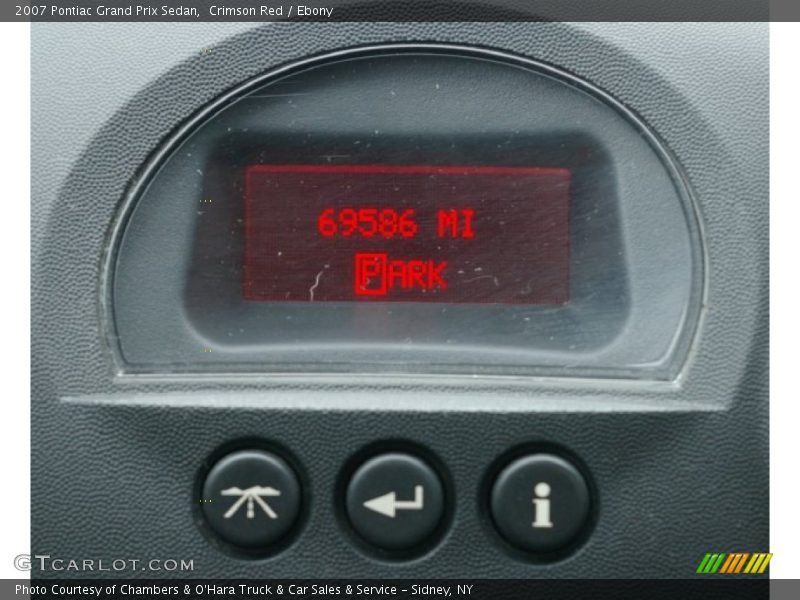 Crimson Red / Ebony 2007 Pontiac Grand Prix Sedan