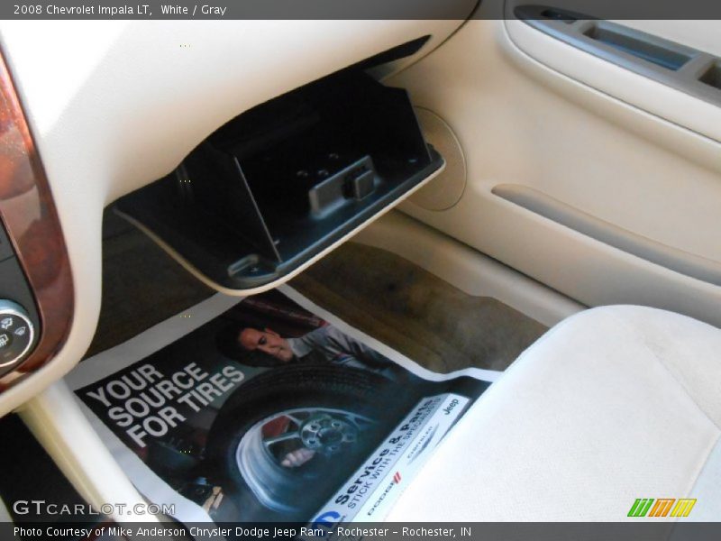 White / Gray 2008 Chevrolet Impala LT