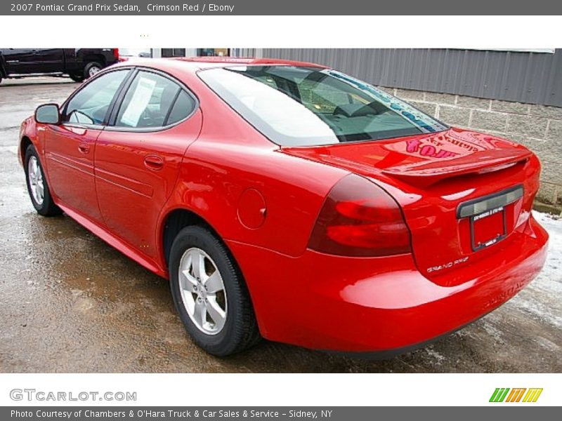 Crimson Red / Ebony 2007 Pontiac Grand Prix Sedan