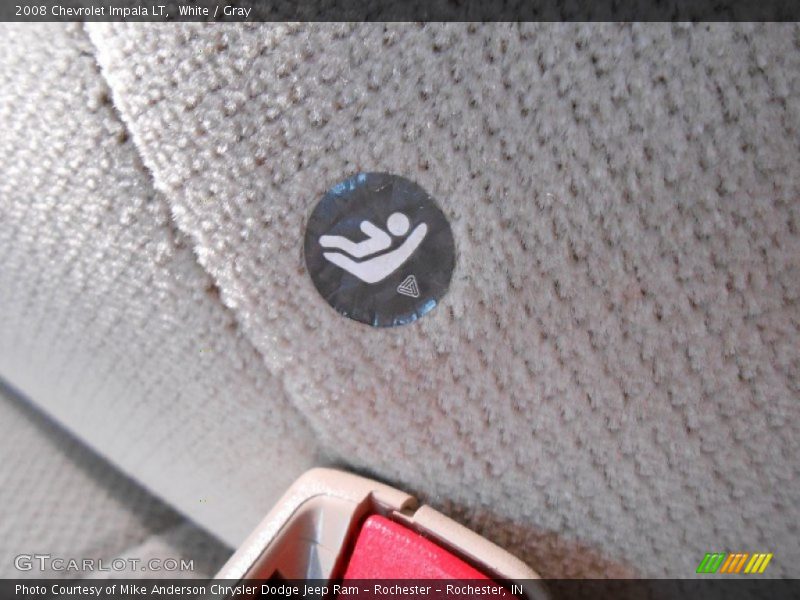 White / Gray 2008 Chevrolet Impala LT