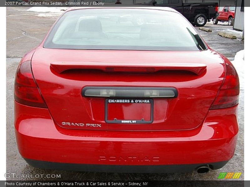 Crimson Red / Ebony 2007 Pontiac Grand Prix Sedan