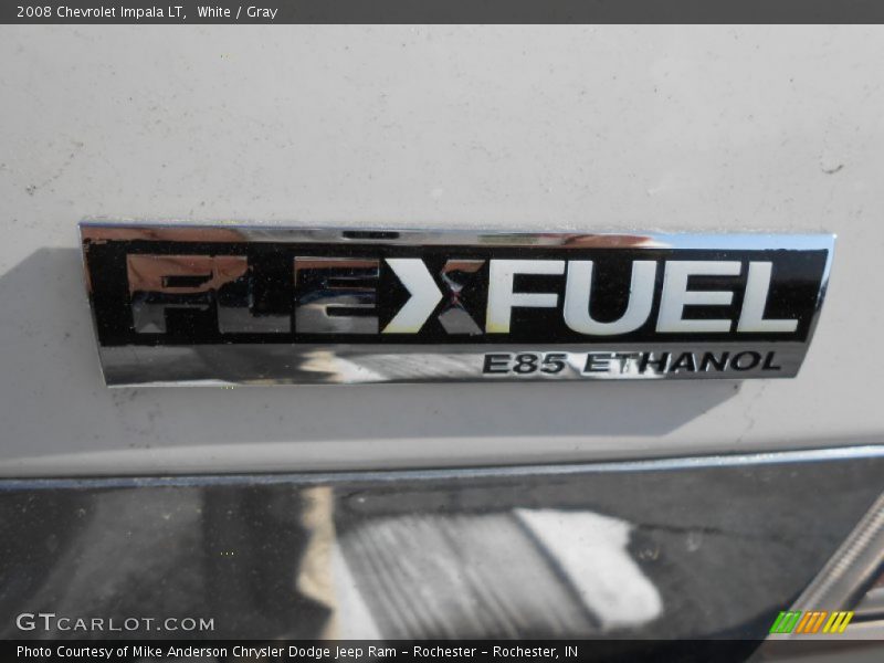 White / Gray 2008 Chevrolet Impala LT
