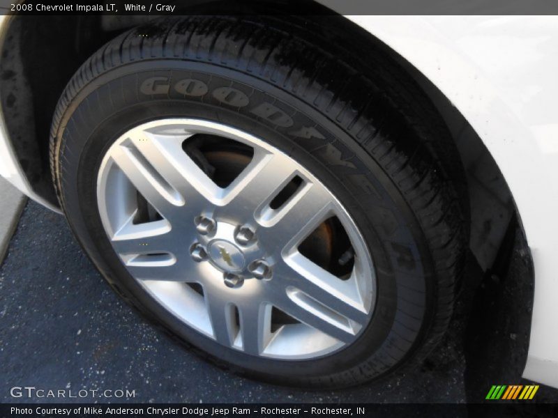 White / Gray 2008 Chevrolet Impala LT