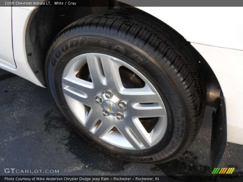White / Gray 2008 Chevrolet Impala LT